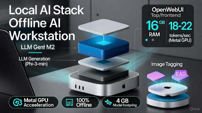Full-Stack Local LLM Deployment on MacMini M2